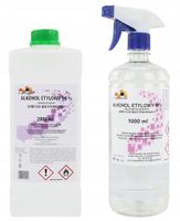 ETANOL ALKOHOL ETYLOWY 96% SPIRYTUS 2L + 1L SPRYSK