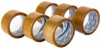 taśma pakowa smart transparent kauczuk naturalny (solvent) 48/132y - 6 szt.