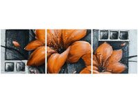 70 90CM OBRAZ 3 ELEM MAKOWY DUET NR 2 ŚCIENNY DRUK PŁÓTNO