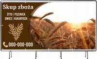BANER REKLAMOWY 300x150 cm różne wzory projekt w cenie SKUP ZBOŻA