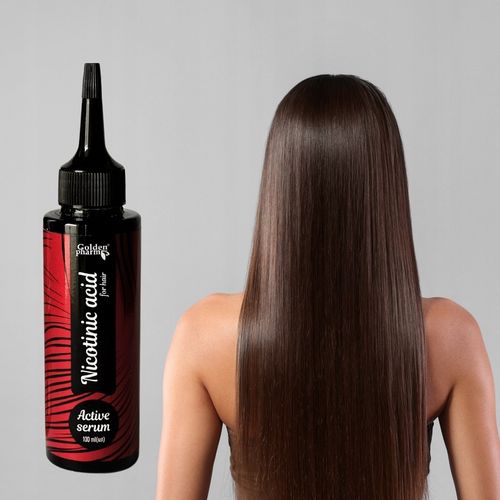 SERUM STYMULATOR AKTYWATOR WZROSTU WŁOSÓW KWAS NIKOTYNOWY NIACYNA 100 ml na Arena.pl