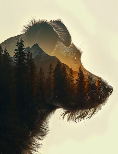 Plakat 50x65cm Psi Duch Lasu zdjęcie 1