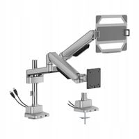 2w1 Uchwyt do monitora i laptopa VESA USB 21kg 17-35" Spacetronik biurkowy