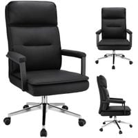 Fotel biurowy SEGO ekoskóra czarny