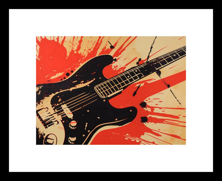 Plakat 18x13cm Gitara Elektryczna zdjęcie 3