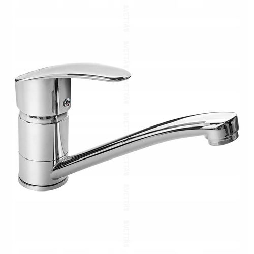 Bateria umywalkowa kuchenna nablatowa długi kran do zlewu chromowa VETTÄ na Arena.pl