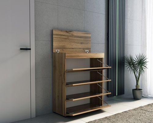 Komoda na buty 80cm ze schowkiem na czapki kluczyki 80 dąb wotan na Arena.pl