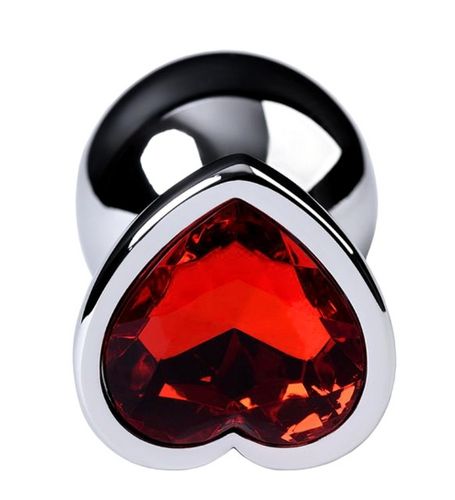 Metalowy plug z czerwonym serduszkiem na Arena.pl