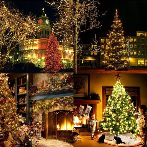 LAMPKI CHOINKOWE 300 LED STAŁE + FLASH ZEWNĘTRZNE ŚWIATEŁKA BIAŁE CIEPŁE na Arena.pl