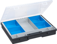 Organizer z pojemnikami wewnętrznymi - 370 x 295 x 60 mm