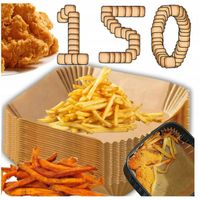 Papier do pieczenia frytkownicy beztłuszczowej AIR FRYER 20x20x4,5 150 szt