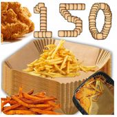 Papier do pieczenia frytkownicy beztłuszczowej AIR FRYER 20x20x4,5 150 szt