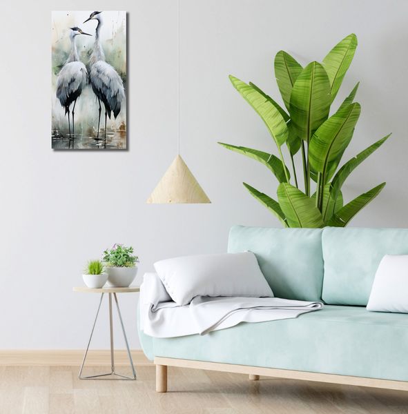 Obraz 30x60cm Tańczące Czaple zdjęcie 2