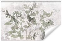 Fototapeta Do Salonu BETON Liście Rośliny Abstrakcja 90cm x 60cm