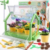 Zestaw edukacyjny szklarnia ogród plantacja mały ogrodnik mini eksperyment