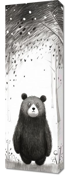 Obraz 30x90cm Ciekawski Miś zdjęcie 1