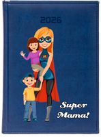 KALENDARZ A5 2026 DZIENNY planer Z NADRUKIEMprezent dla mamy twój tekst