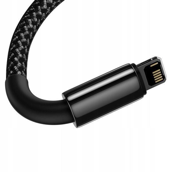 BASEUS MOCNY KABEL USB - LIGHTNING DO IPHONE IPAD PRZEWÓD OPLOT 2.4A 1M zdjęcie 13