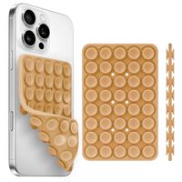Uchwyt na telefon z przyssawką, dwustronny, antypoślizgowy, kolor brązowy