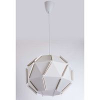 Geometryczna lampa wisząca VEN W-P 0298 WT kula ball biały