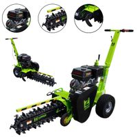 Spalinowa łańcuchowa koparka wąskich wykopów rowów trencher 9kW kabli 60cm