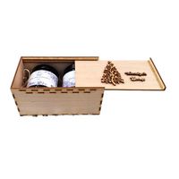 Świąteczny Zestaw: Ekologiczne Świeczki w Drewnianym Pudełku