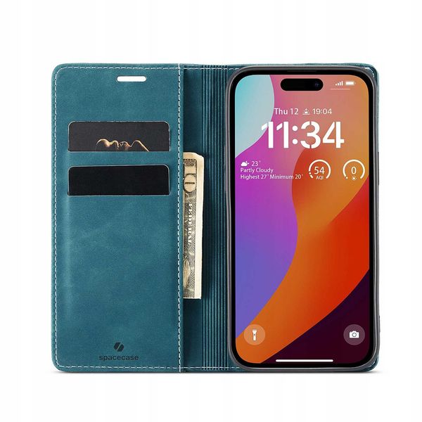 Spacecase Wallet Iphone 15 Pro Max Blue zdjęcie 14