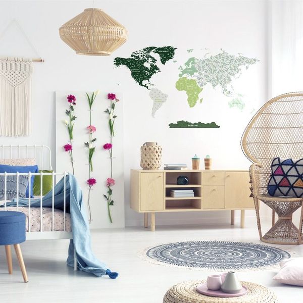 Naklejka Mapa Świata DK339 L zdjęcie 2