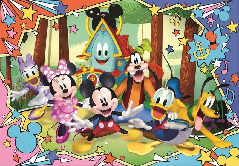 Puzzle 30 super kolor mickey, clementoni +3 lata zdjęcie 2