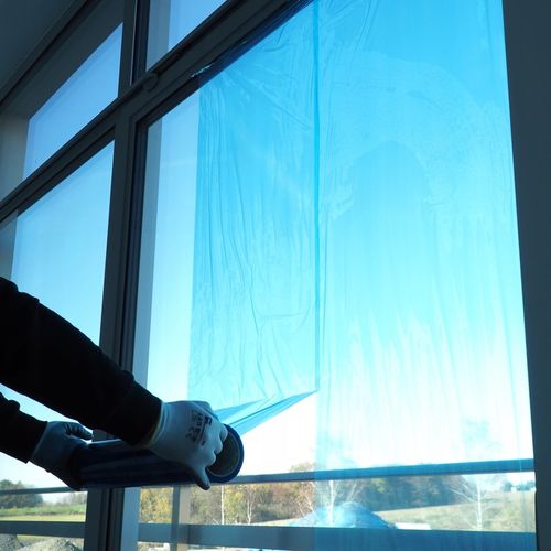 Samoprzylepna Folia Ochronna do Podłóg i Okien 75m na Arena.pl