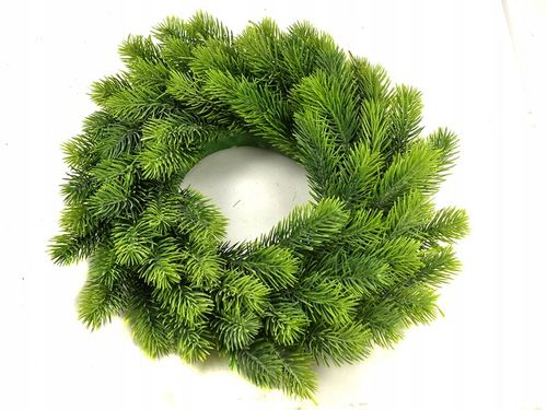 WIANEK ŚWIERKOWY ŚWIĄTECZNY ADWENTOWY STROIK WIENIEC JAK ŻYWY DUŻY PREMIUM na Arena.pl