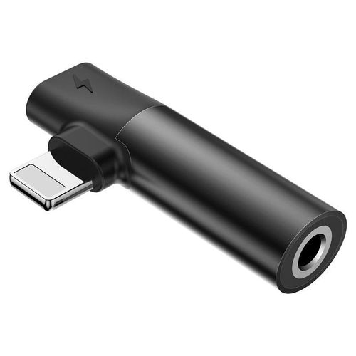 Adapter Audio Baseus L43 Lightning do Mini Jack 3.5mm + Lightning (czerwony) na Arena.pl