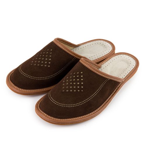 SKÓRZANE PANTOFLE MĘSKIE SKÓRA KAPCIE LACZKI CIAPY  r.43 na Arena.pl