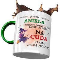 Kubek Zielony Dla Anieli Przyjaciółki Na Prezent Z Nadrukiem Ze Zdjęciem