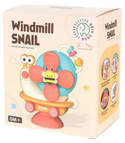 Ślimak Sensoryczny Jeżdżący 4w1 Spinner z Przyssawką dla Dzieci na Arena.pl