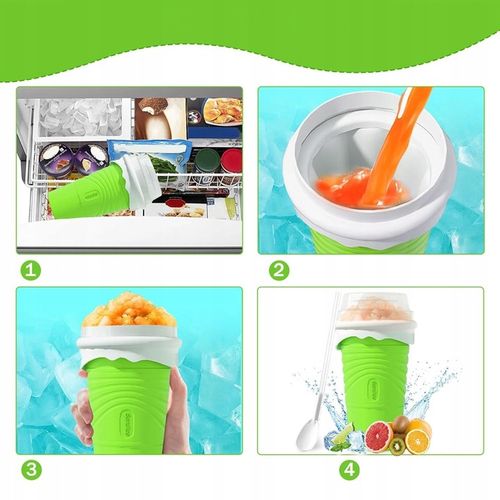 KUBEK DO ROBIENIA SLUSHY LODÓW SORBETÓW WYCISKANY NA BREJĘ SMOOTHIE 500ML na Arena.pl