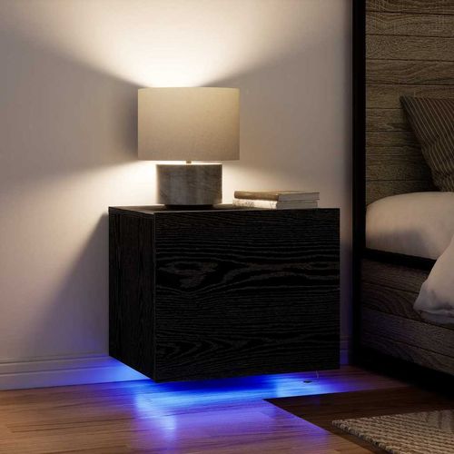 Ścienny stolik nocny with 2 pcs Czarny dąb 50 x 39 x 41 cm na Arena.pl