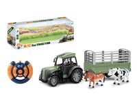 ND40_7155709 TRAKTOR NA RADIO 52 CM. Z PRZYCZEPĄ