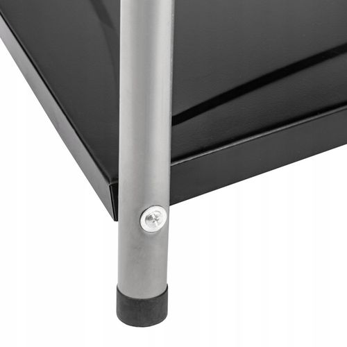 Grill węglowy ogrodowy duży przenośny Pokrywa półki kółka transportowe na Arena.pl