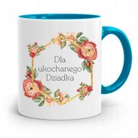 Kubek Błękitny Prezent Dla Ukochanego Dziadka Z Nadrukiem Ze Zdjęciem