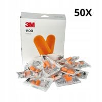 Stopery do uszu 3M 1100 – wkładki przeciwhałasowe, 50 par