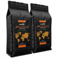 Kawa ziarnista Brazylia Santos 2kg Świeżo palona 100% Arabica Tommy