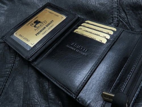 SKÓRZANY PORTFEL MĘSKI ABIATTI OCHRONA KART RFID ! na Arena.pl