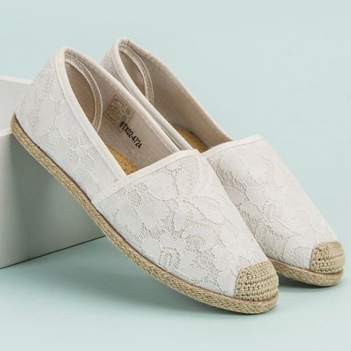 Białe Koronkowe Espadryle r.41 na Arena.pl