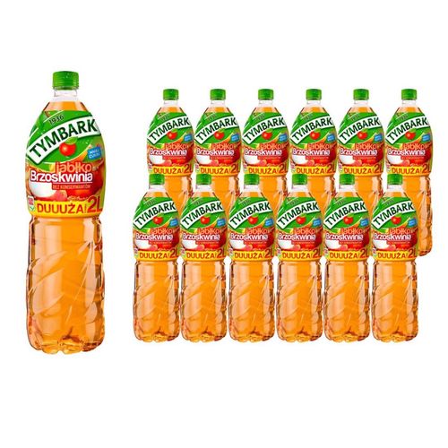 Tymbark Napój jabłko brzoskwinia 2 l x 12 sztuk na Arena.pl