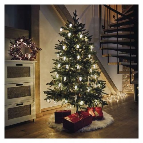 Lampki choinkowe LED szyszki 50 LED 9,8 m ciepła biel 8 programów IP44 EMOS na Arena.pl