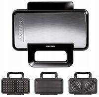 Opiekacz 3w1 MPM MOP-43M czarny 1000W