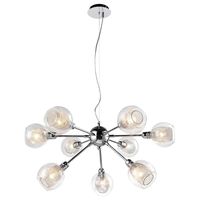 Lampa wisząca DIXI 39-65018 szklana kule siatki sticks chrom przezroczyste