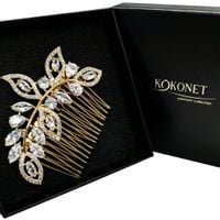 Grzebyk ślubny JOVIE gold KOKONET 4-0088