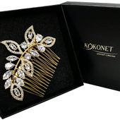 Grzebyk ślubny JOVIE gold KOKONET 4-0088